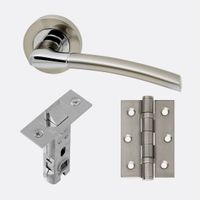 LPD Mercury Polished Chrome/Satin Nickel Door Handle Pack