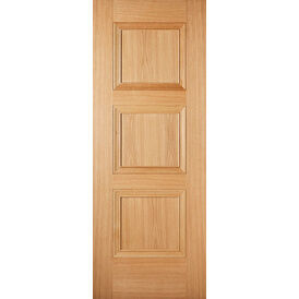 LPD Amsterdam 3 Panel Pre-Finished Oak Internal Door