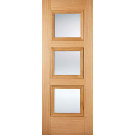 LPD Oak Amsterdam Glazed 3L Internal Door