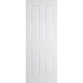 LPD 4 Panel Textured White Primed FD30 Fire Door