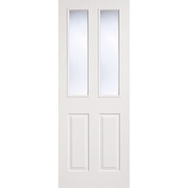 LPD White Moulded Glazed 2P-2L Internal Door
