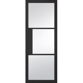 LPD Black Tribeca Glazed 3L  Internal Door