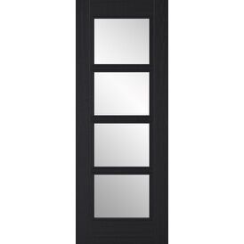 LPD Charcoal Black Vancouver Glazed 4L Internal Door