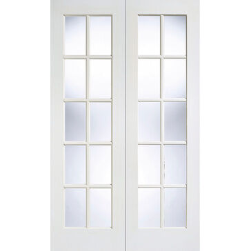 LPD White GTPSA Glazed Pair Internal Door