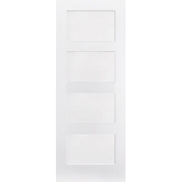 LPD 4 Panel Shaker-Style White Primed Internal Door
