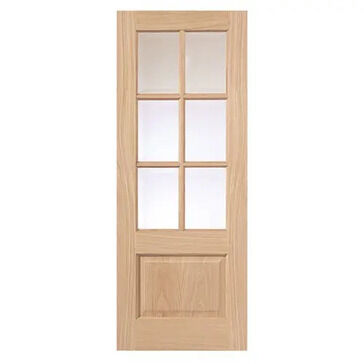 JB Kind Dove Unfinished Glazed Oak Door