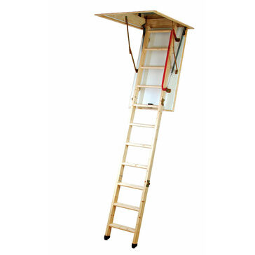 Werner Eco S Line 3 Section Timber Loft Ladder