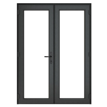 Crystal Grey uPVC Clear Glazed Left Hand Master French Door (150mm Cill Included)