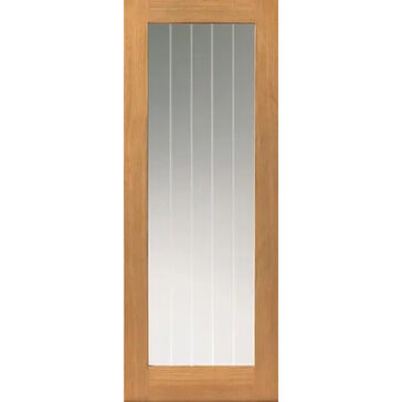 JB Kind Thames Pre-Finished Oak 1 Light Glazed Internal Door