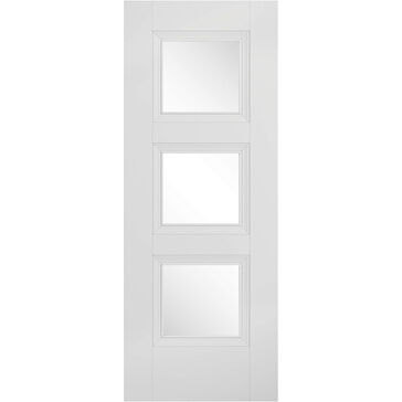LPD White Amsterdam Glazed 3L Internal Door
