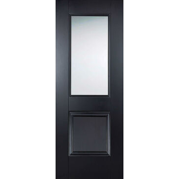 LPD Black Arnhem Glazed 1L Internal Door