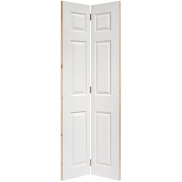 LPD White Moulded Textured 6P Bi-Fold Door