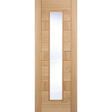 LPD Oak Edmonton Glazed 1L Internal Door