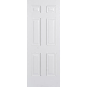 LPD Colonial Pre-Finished White 6 Panel Composite Front Door