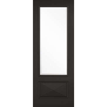 LPD Black Knightsbridge Glazed 1L Internal Door
