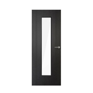 LPD Black Laminate Monaco Glazed Internal Door