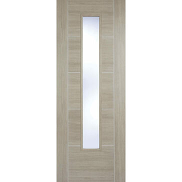 LPD Light Grey Laminated Vancouver Glazed Internal Door