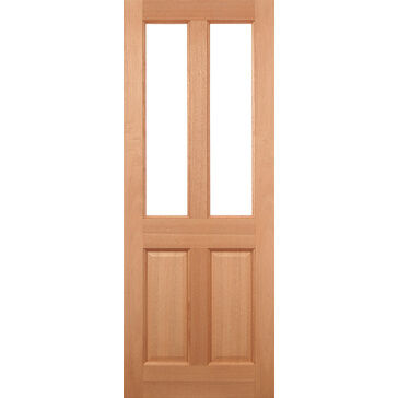 LPD Hardwood Malton Glazed 2L Clear Front Door
