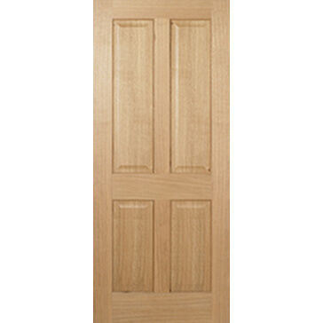 LPD Regency 4 Panel Unfinished Oak Internal Door