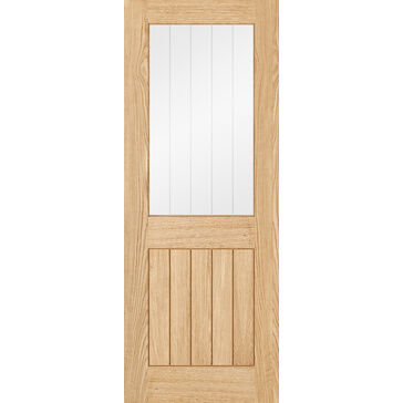 LPD Belize Pre-Finished Oak 1 Light Glazed Internal Door