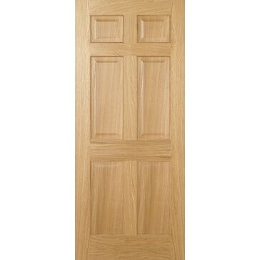 LPD Regency 6 Panel Pre-Finished Oak Internal Door