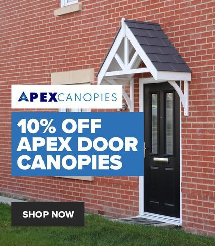 10% off Apex door canopies