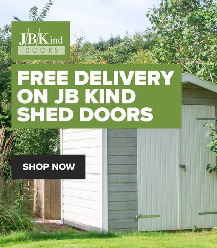 Free delivery on JB Kind shed doors