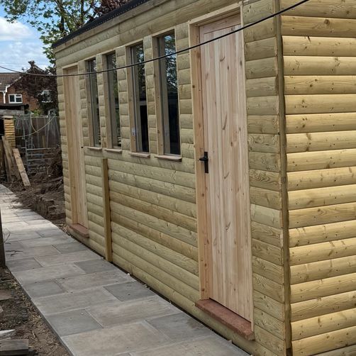 Customer image of JB Kind Framed, Ledged &amp; Braced Shed Door/Wooden Gate