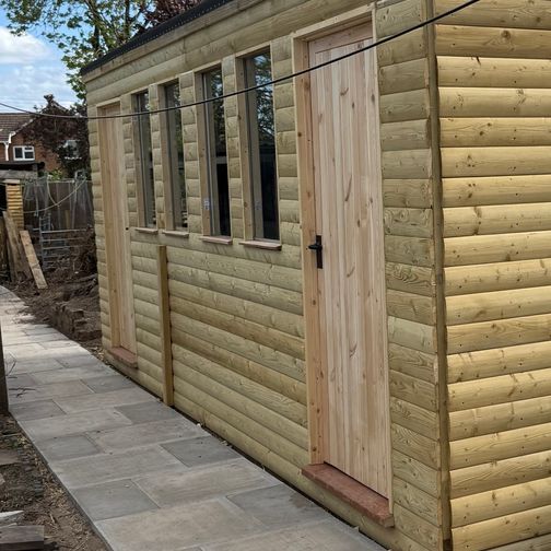 Customer image of JB Kind Framed, Ledged &amp; Braced Shed Door/Wooden Gate