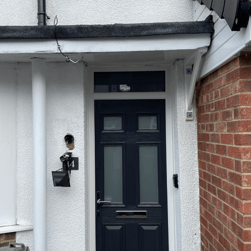 Customer image of Apex Weatherproof Gallows Brackets For Door Canopies (Single)