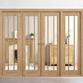 LPD Lincoln W8 Unfinished Oak Room Divider (2031mm x 2478mm) additional 2