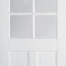 LPD Canterbury 2 Panel White Primed 6 Light Glazed Internal Door additional 1