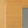 JB Kind Ostria Pre-Finished Oak 1 Light Glazed Internal Door additional 3