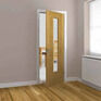 JB Kind Ostria Pre-Finished Oak 1 Light Glazed Internal Door additional 2