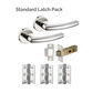 JB Kind Raven Polished Stainless Steel Door Handle Latch Pack additional 3