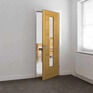 JB Kind Sirocco Oak 1 Light Glazed Internal Door additional 2