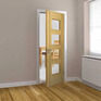 JB Kind Blenheim 4 Light Pre-Finished Real Oak Internal Door additional 3