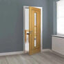JB Kind Spencer Pre-Finished Oak 1 Light Glazed Internal Door additional 3