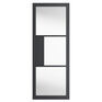JB Kind Cosmo Graphite Grey Clear Glazed Internal Door additional 1