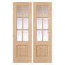 JB Kind Dove Unfinished Glazed Oak Rebated Door Pair additional 1
