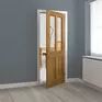 JB Kind Severn Unfinished Real Oak 2 Light Glazed Internal Door additional 3