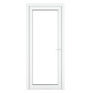 Crystal Full Glass Clear Double Glazed Single White uPVC External Door (Left Hand Open) additional 1