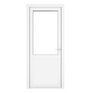 Crystal White uPVC 2 Panel Clear Double Glazed Single External Door (Left Hand Open) additional 1