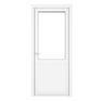 Crystal White uPVC 2 Panel Clear Double Glazed Single External Door (Right Hand Open) additional 1