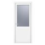 Crystal White uPVC 2 Panel Obscure Double Glazed Single External Door (Right Hand Open) additional 1