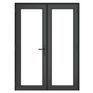 Crystal Grey uPVC Clear Double Glazed Left Hand Master French Door (150mm Cill Included) additional 1