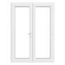 Crystal White uPVC Clear Double Glazed Left Hand Master French Door (150mm Cill Included) additional 1