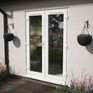Crystal White uPVC Clear Double Glazed Left Hand Master French Door (150mm Cill Included) additional 2