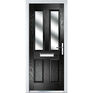 Crystal Classic Black 2 Light Glazed GRP Composite Front Door - 2055mm x 920mm additional 1