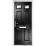 Crystal Classic Black 2 Light Glazed GRP Composite Front Door - 2055mm x 920mm additional 5